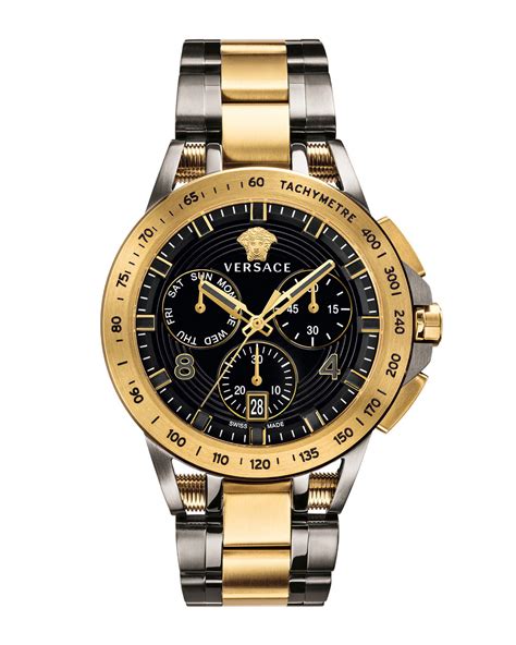 versace gold watch for men|versace men's automatic watch.